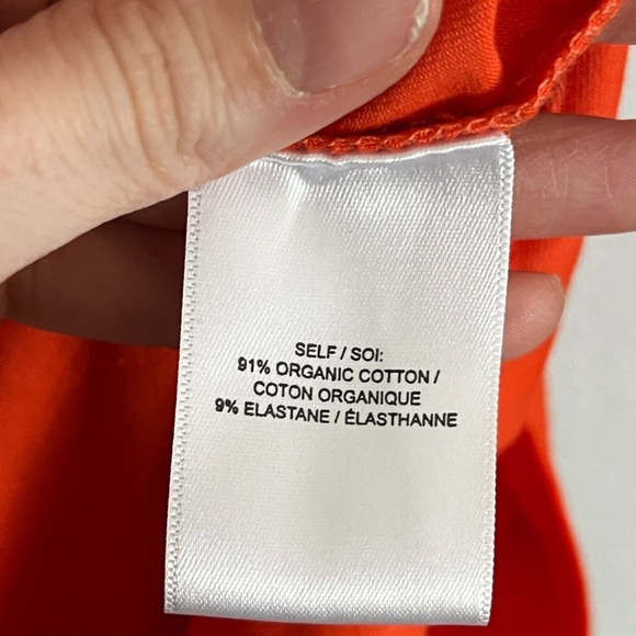 Tanya Taylor Mallorie Short Sleeve Floral Midi Dress Tiger Lily Orange Large - Picture 8 of 9